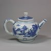 U642 Blue and white ‘Hatcher Cargo’ teapot and cover