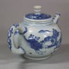 U642 Blue and white ‘Hatcher Cargo’ teapot and cover
