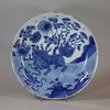 U710 Blue and white dish, Kangxi (1662-1722)