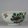 U727 Small famille verte incised dragon bowl