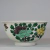 U727 Small famille verte incised dragon bowl