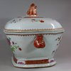 U748 Large Chinese octagonal famille rose tureen and cover