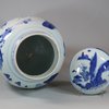 U777 Blue and white transitional baluster vase and cover