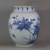 U783 Blue and white transitional jar, circa 1650