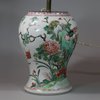 U803 Famille verte lamp base, Kangxi (1662-1722)