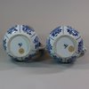 U839 Pair of Chinese blue and white ewers and covers