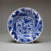 U88 Small Chinese blue and white moulded dish