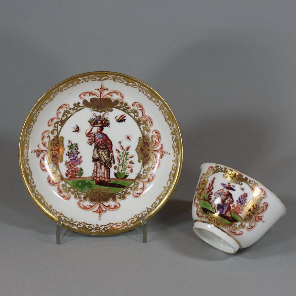 U891 Meissen teabowl and saucer, circa 1723-24