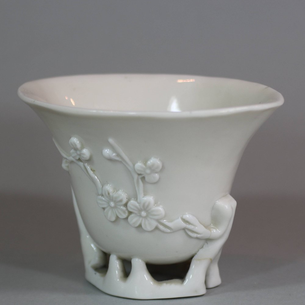 U931 Blanc de chine libation cup, Kangxi (1662-1722)