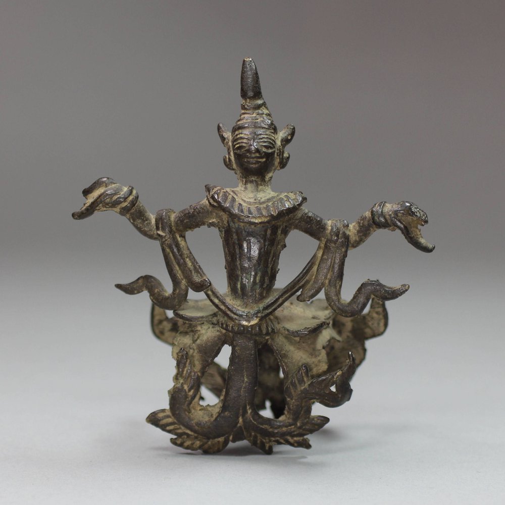 V252 Shan/Burmese bronze Kinnara loom pulley fragment