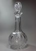 V291B Cut glass decanter and matching stopper, 19th century