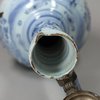 V299 German Hanau blue and white pitcher, 18th century
