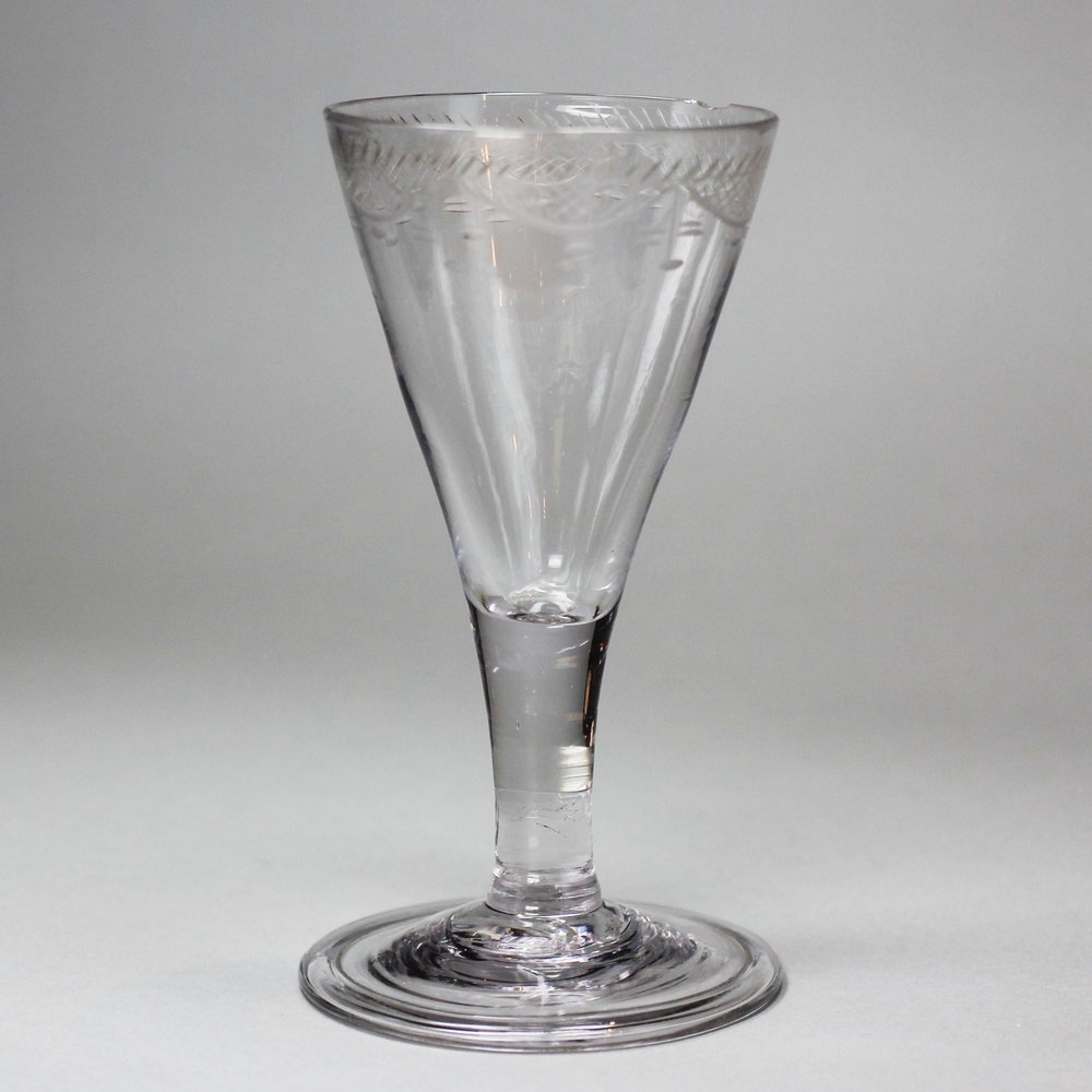 V362 English wine glass, late 18th/early 19th century