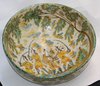 V505 Large 17th century Talavera bowl the centre decorated with a