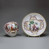 V55 Doccia teabowl and associated saucer, circa 1755