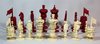 V618 Ivory chess set, Macau, c. 1880, king 8.7cm; pawn 4.9cm