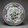 V827 Famille rose plate, Qianlong (1736-95)