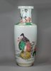 V949 Famille verte rouleau vase, Kangxi (1662-1722)
