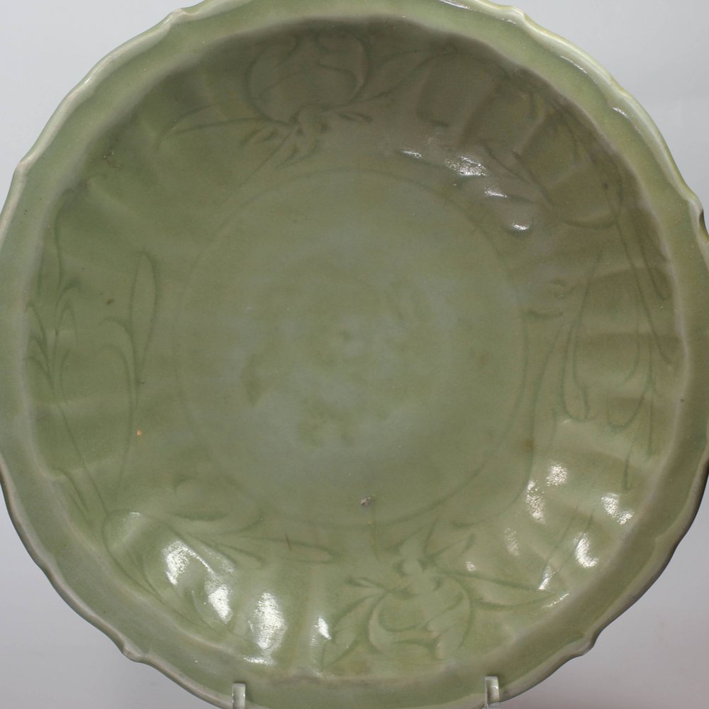 V951 Longquan celadon dish, Yuan dynasty (1279-1368)