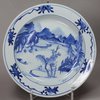 V993 Blue and white plate, early Kangxi (1662-1722)