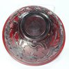 V995 Ruby-red Beijing glass bowl, 19th century, carved with birds