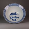 W148 Blue and white klapmutz bowl, Kangxi (1662-1722)