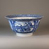 W149 Blue and white klapmutz bowl, Kangxi (1662-1722)