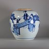 W151 Blue and white ginger jar, Kangxi (1662-1722)