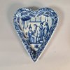 W156 Rare Dutch Delft blue and white begging bowl in the form of a