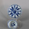 W165 Blue and white teabowl and saucer, Kangxi (1662-1722)