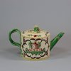 W16 Rare English Staffordshire creamware teapot, circa 1775