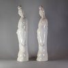 W191 Pair of Chinese blanc de chine figures of Guanyin
