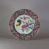 W262 Famille rose cockerel plate, Yongzheng (1723-35)