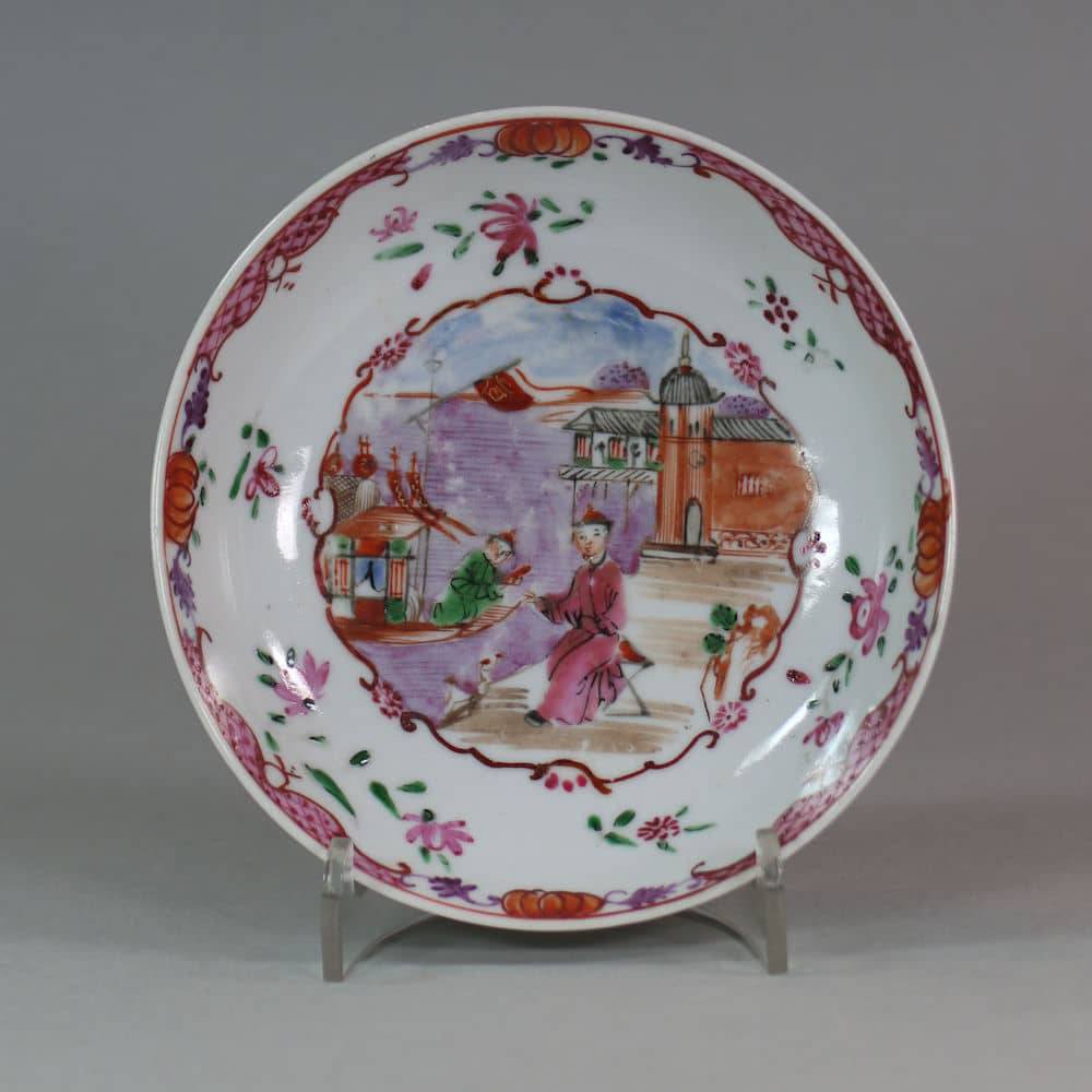 W31 Famille rose saucer, Qianlong (1736-95)