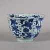 W391 Chinese blue and white kraak bowl, Wanli (1573-1619)