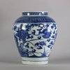 W397 Japanese blue and white Arita vase, circa 1680