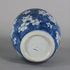 W400 Chinese blue and white ginger jar, Kangxi (1662-1722)