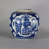 W402 Chinese blue and white ginger jar and cover, 19th century