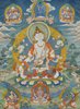 W478 Tibetan thangka 'white tara' (52x39cm)