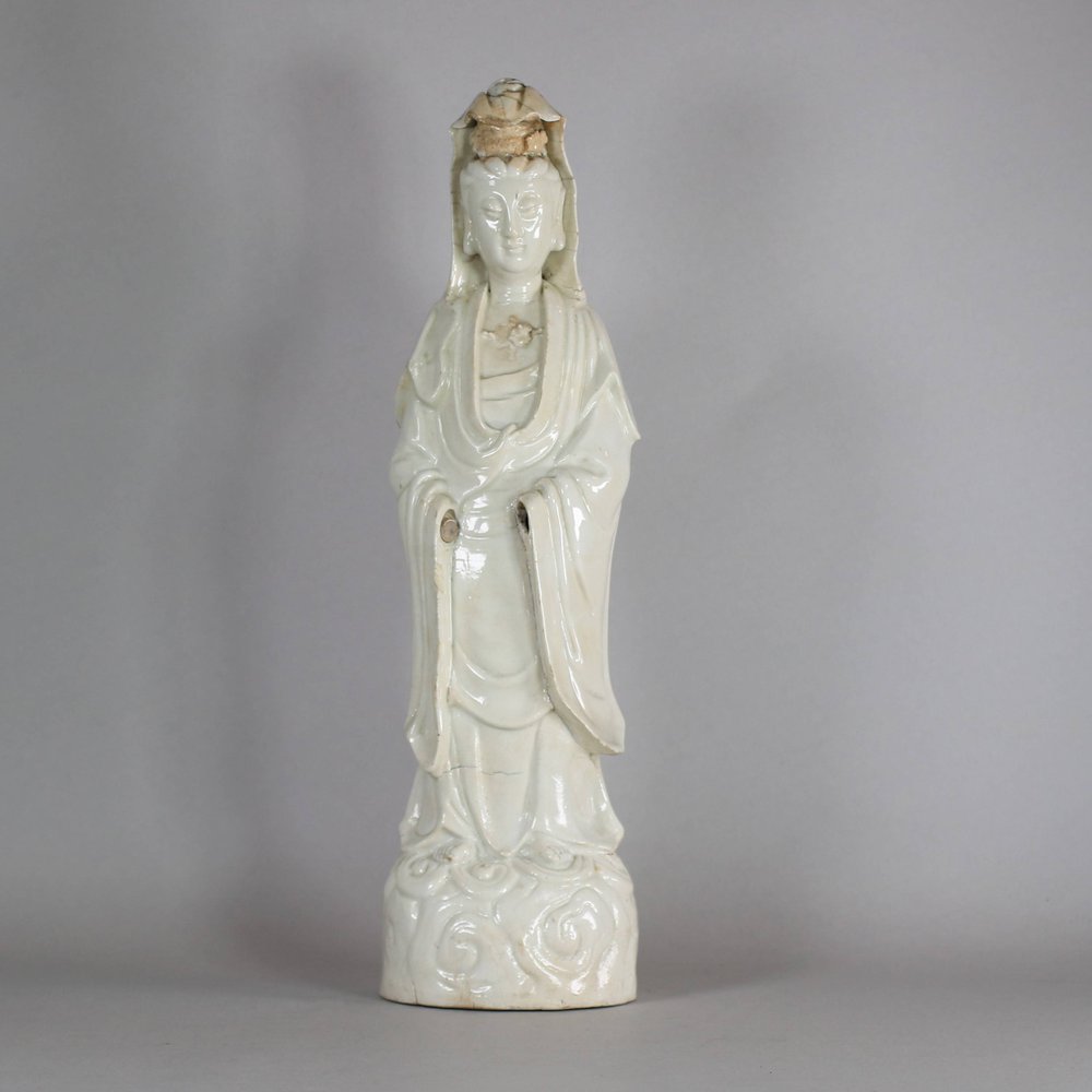 W481 Blanc de chine figure of Guanyin, Kangxi (1662-1722)