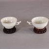 W486 Chinese pair of blanc de chine cups, 18th century