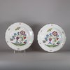 W524 Pair of Meissen Porcelain 'Bienenmuster' soup plates, circa 1740