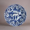 W559 Chinese blue and white plate, late Kangxi (1662-1722)