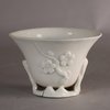 W656 Chinese blanc de chine libation cup, Kangxi (1662-1722)