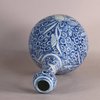 W688 Chinese blue and white bottle vase, Wanli (1573 -1619)