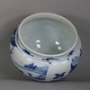 W700 Chinese blue and white ‘landscape’ food vessel, Kangxi (1662-1722)