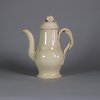 W735 Leeds creamware coffee pot, possibly Melbourne, circa 1770