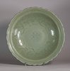 W773 Good Longquan celadon dish from the Yuan period