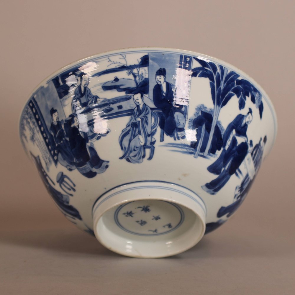 W785 Chinese blue and white bowl, Kangxi (1662-1722)