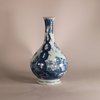 W834 Rare Delft water bottle vase circa 1750, probably London or Bristol.